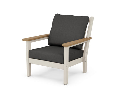 POLYWOOD® Chippendale Deep Seating Chair in Sand / Natural / Spectrum Carbon