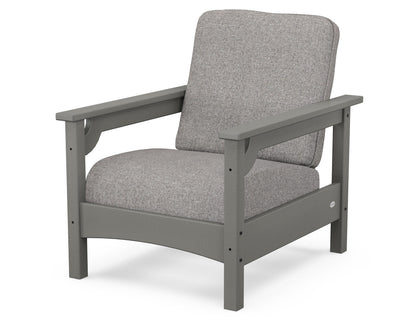 POLYWOOD® Club Chair in Slate Grey / Grey Mist
