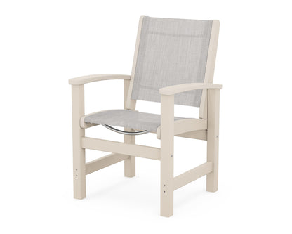 POLYWOOD® Coastal Dining Chair in Sand / Parchment Sling