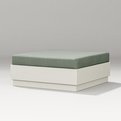 PW Designer Series Elevate Lounge Ottoman in Vintage White / Cast Sage