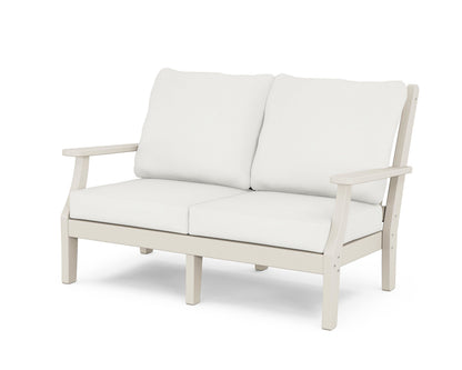 Country Living Wovendale Deep Seating Loveseat in Sand / Natural Linen