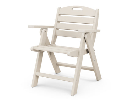 POLYWOOD® Nautical Folding Lowback Chair in Sand