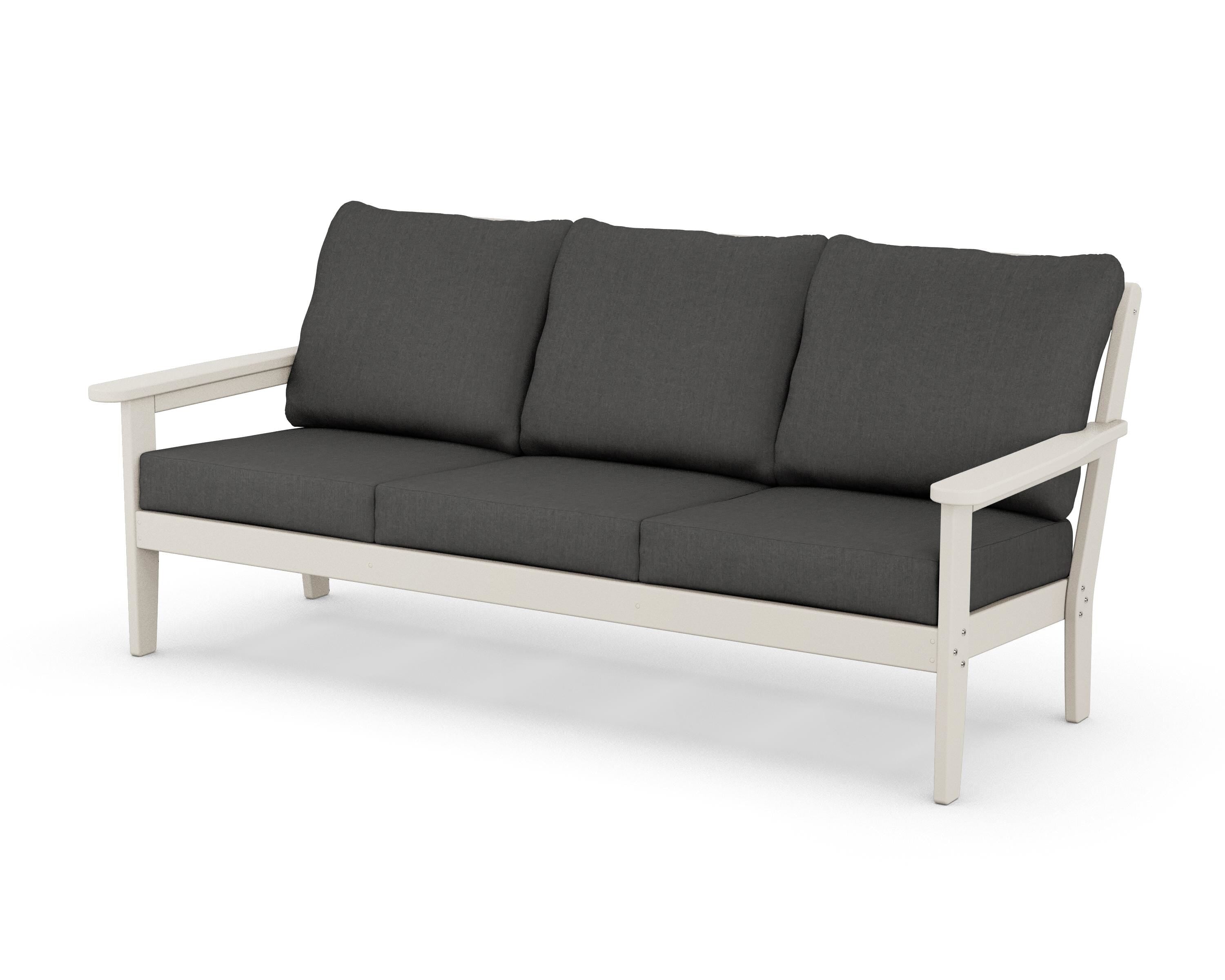 Country Living Cottage Deep Seating Sofa in Sand / Spectrum Carbon