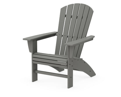 POLYWOOD® Nautical Curveback Adirondack Chair in Slate Grey