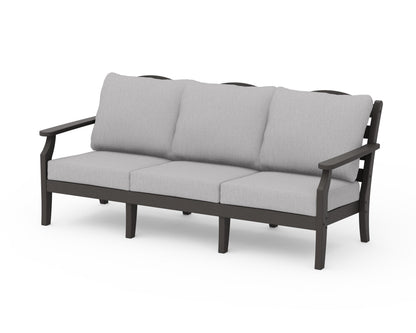 Draper James™ by  POLYWOOD® Savannah Deep Seating Sofa in Vintage Coffee / Granite