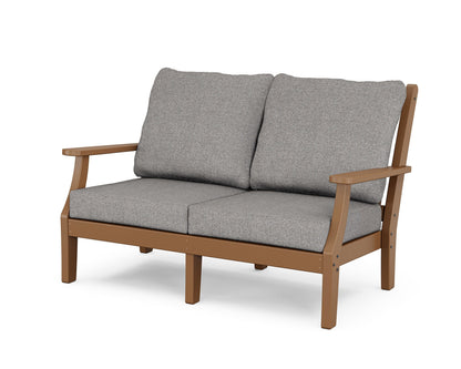 Country Living Wovendale Deep Seating Loveseat in Teak / Grey Mist