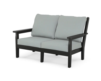 Chippendale Deep Seating Loveseat - Black