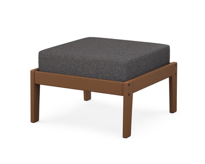 Unbranded Deep Seating Ottoman in Teak / Ash Charcoal