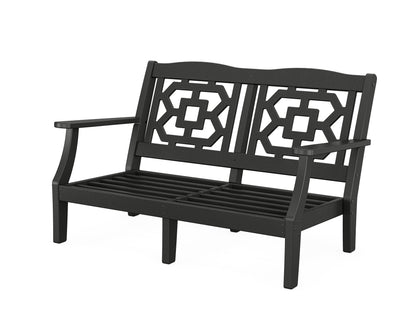 Martha Stewart by POLYWOOD® Chinoiserie Deep Seating Loveseat Frame in Black