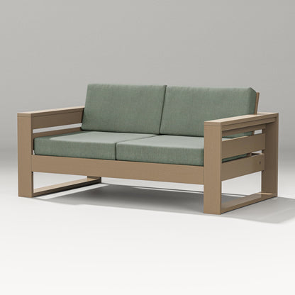 PW Designer Series Latitude Loveseat in Vintage Sahara / Cast Sage