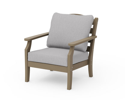 Draper James™ by  POLYWOOD® Savannah Deep Seating Chair in Vintage Sahara / Granite