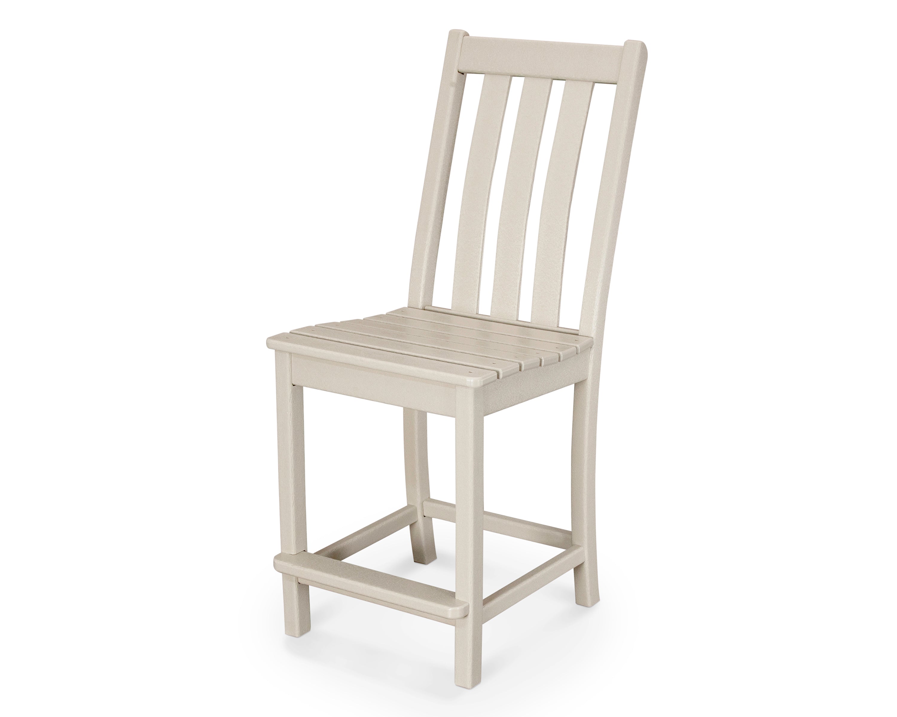 POLYWOOD® Vineyard Counter Side Chair in Sand