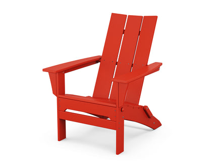 POLYWOOD® Modern Folding Adirondack in Sunset Red
