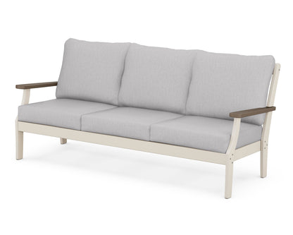 POLYWOOD® Braxton Deep Seating Sofa in Sand / Kona / Granite