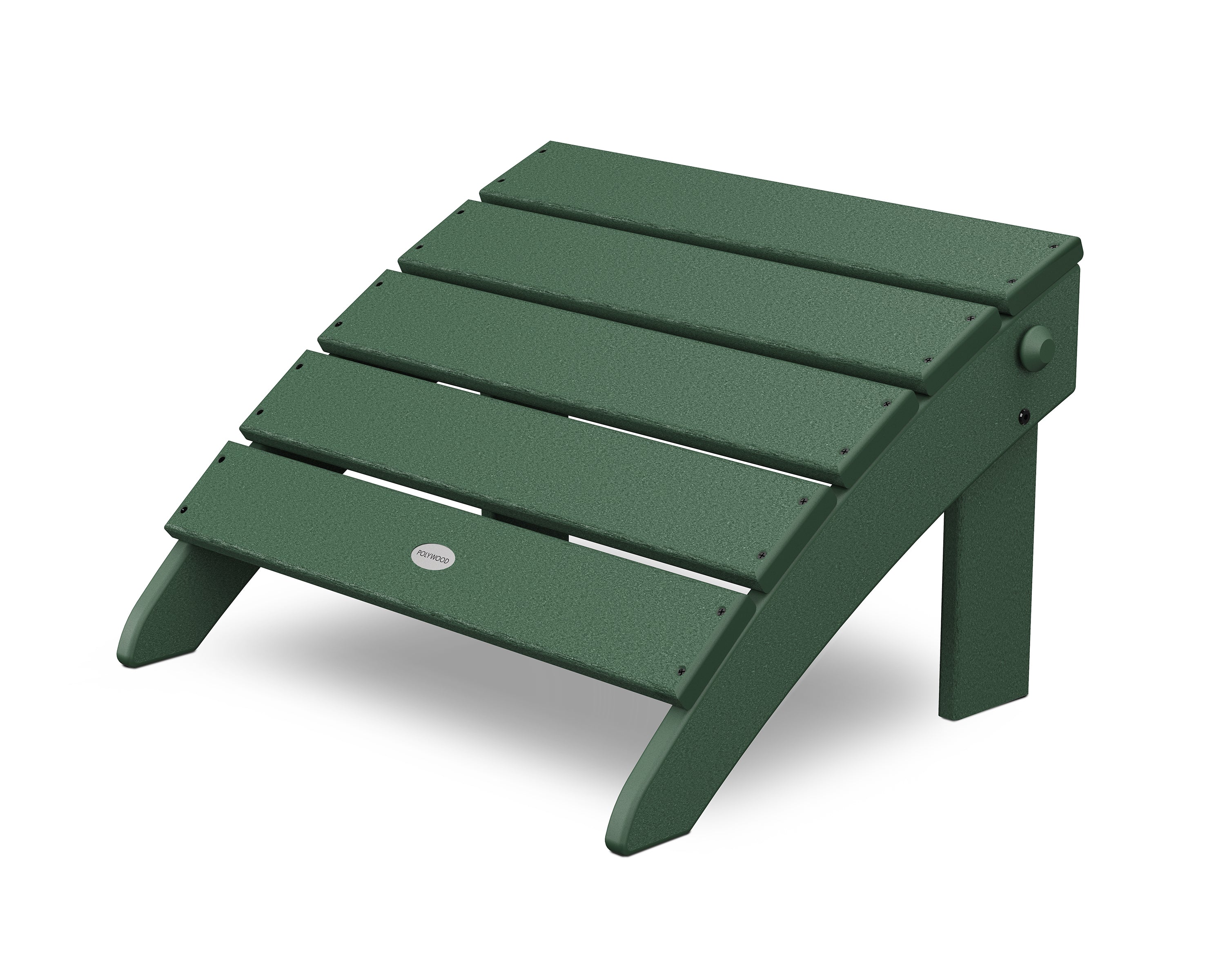 POLYWOOD® Classic Oversized Adirondack Folding Ottoman in Green