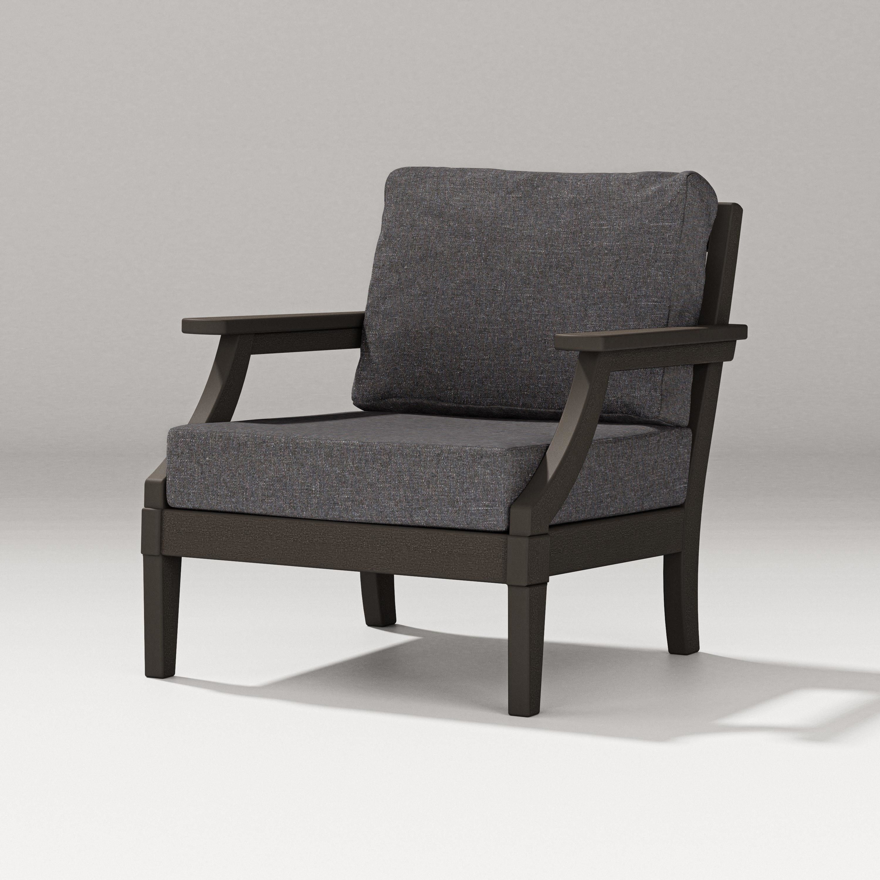 PW Designer Series Estate Lounge Chair in Vintage Coffee / Ash Charcoal