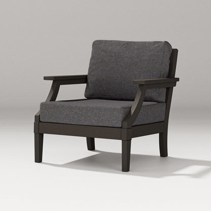PW Designer Series Estate Lounge Chair in Vintage Coffee / Ash Charcoal