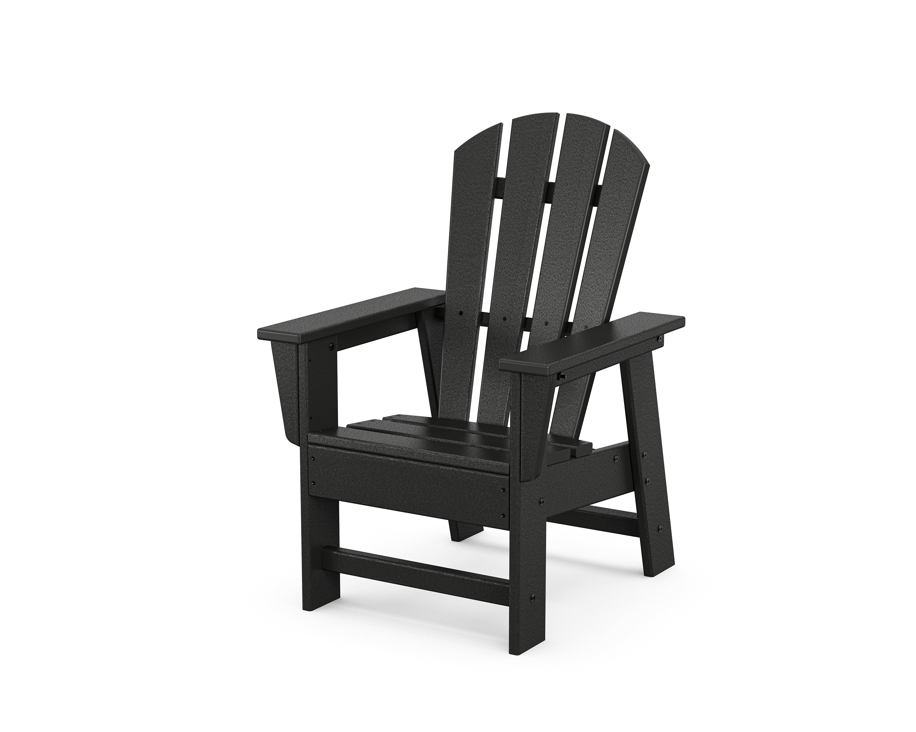 POLYWOOD® Kids Adirondack Chair in Black