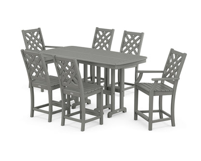 Country Living Wovendale 7-Piece Counter Set in Slate Grey