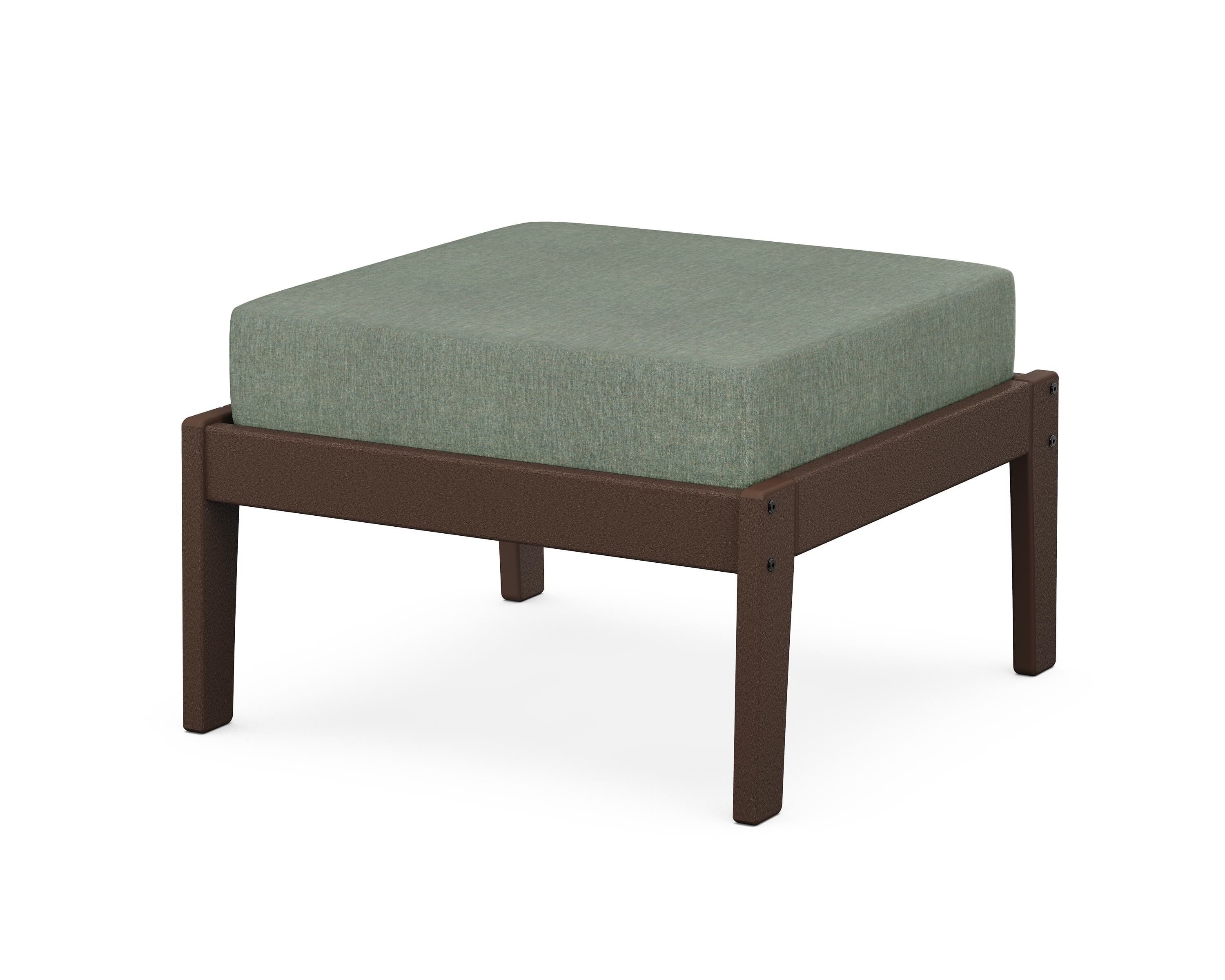 Unbranded Deep Seating Ottoman in Mahogany / Cast Sage