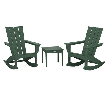 POLYWOOD® Quattro 3-Piece Rocker Set in Green