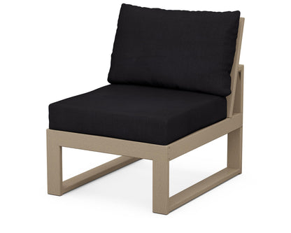 Unbranded Modular Armless Chair in Vintage Sahara / Midnight Linen