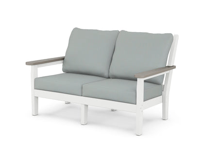 Chippendale Deep Seating Loveseat - White
