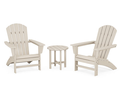 POLYWOOD® Nautical 3-Piece Adirondack Set in Sand