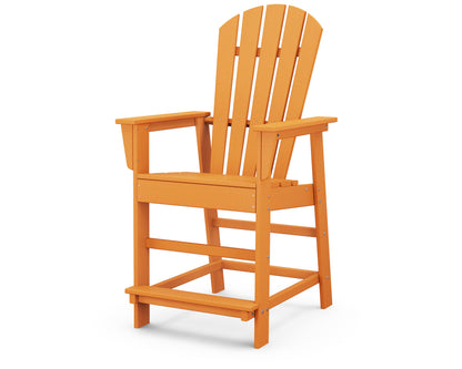 POLYWOOD® South Beach Counter Chair in Tangerine
