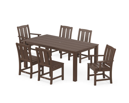 POLYWOOD® Mission 7-Piece Parsons Dining Set in Mahogany