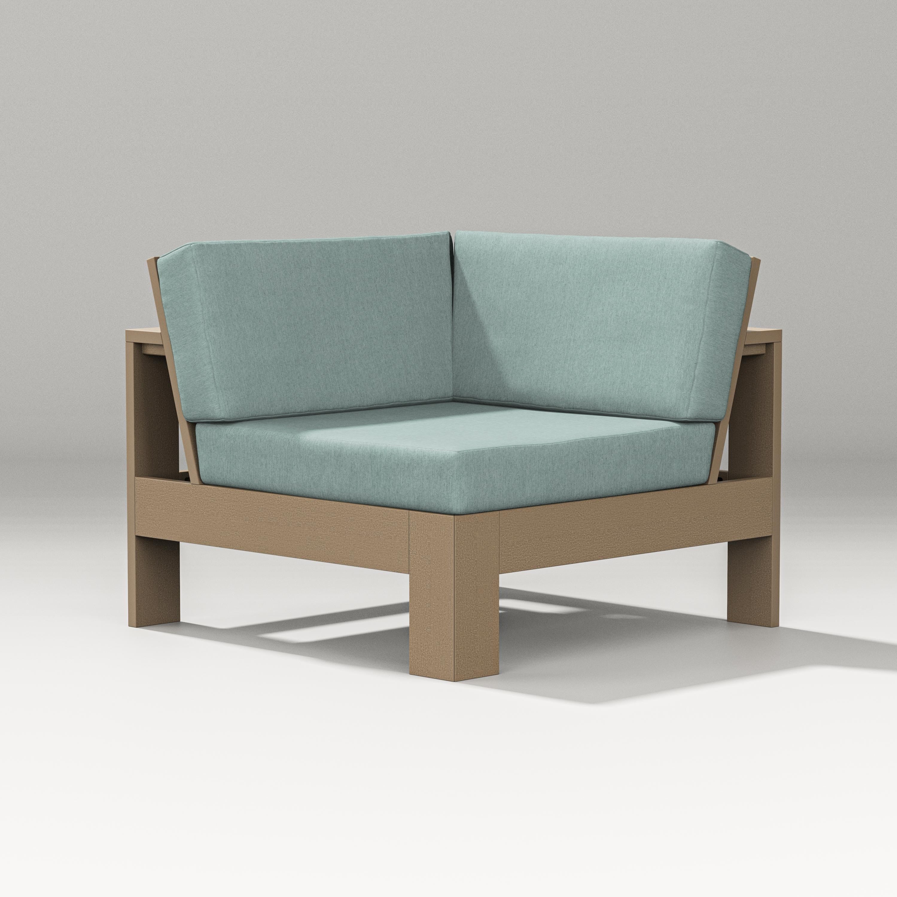 PW Designer Series Latitude Modular Corner Chair in Vintage Sahara / Glacier Spa