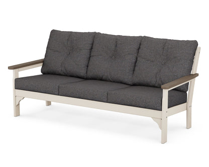 POLYWOOD® Vineyard Deep Seating Sofa in Sand / Kona / Ash Charcoal