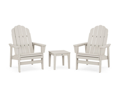 POLYWOOD® 3-Piece Vineyard Grand Upright Adirondack Set in Sand