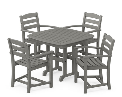 POLYWOOD® La Casa Café 5-Piece Dining Set in Slate Grey