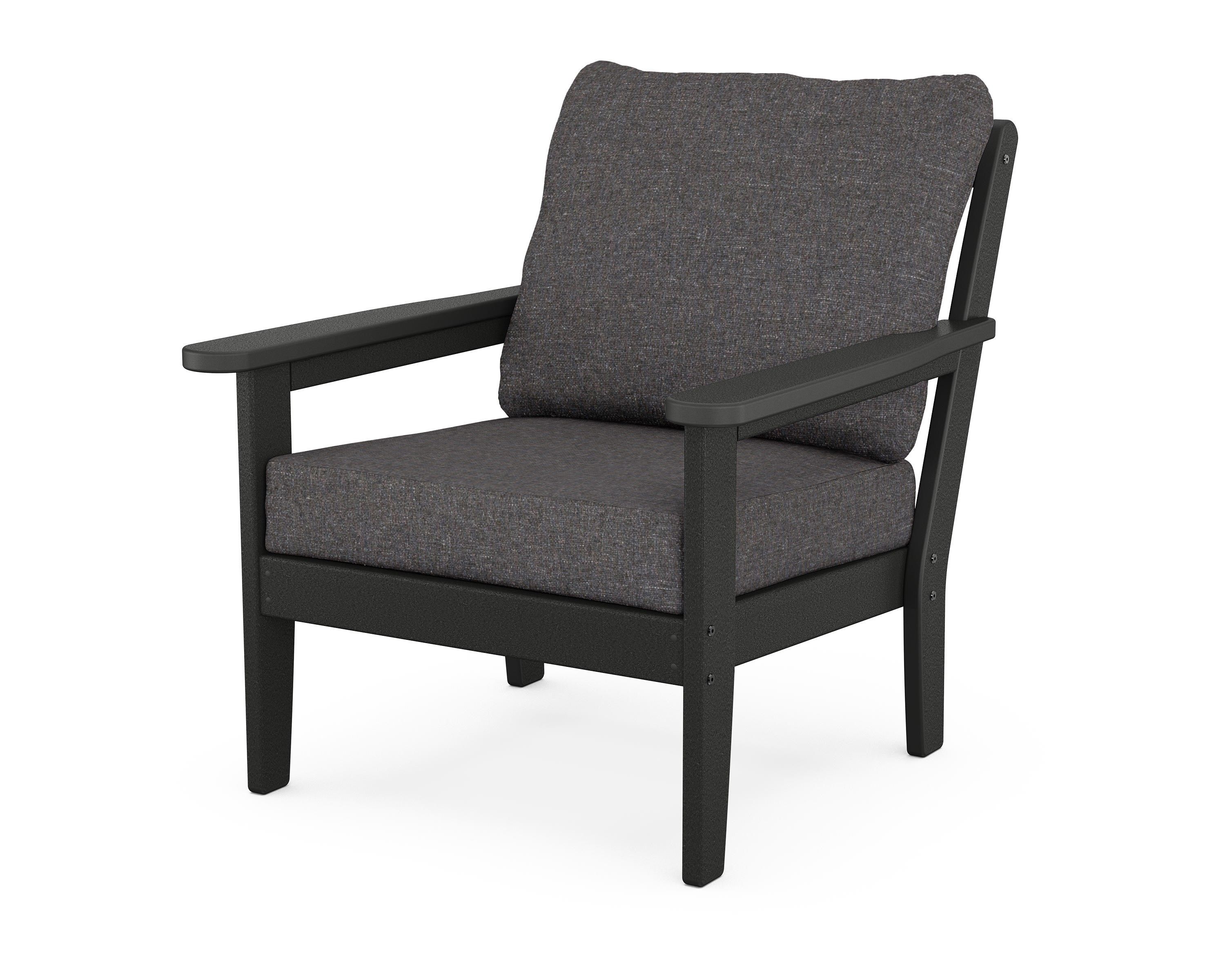 Country Living Cottage Deep Seating Chair in Black / Ash Charcoal