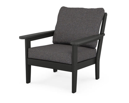 Country Living Cottage Deep Seating Chair in Black / Ash Charcoal