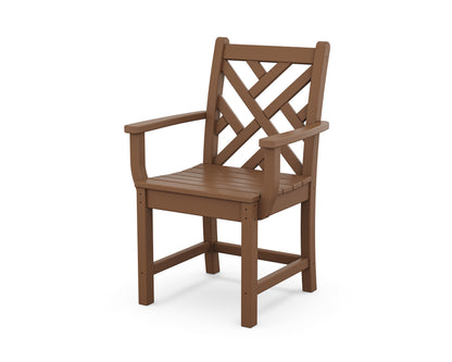 POLYWOOD® Chippendale Dining Arm Chair in Teak