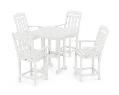 Country Living Cottage 5-Piece Counter Set in White