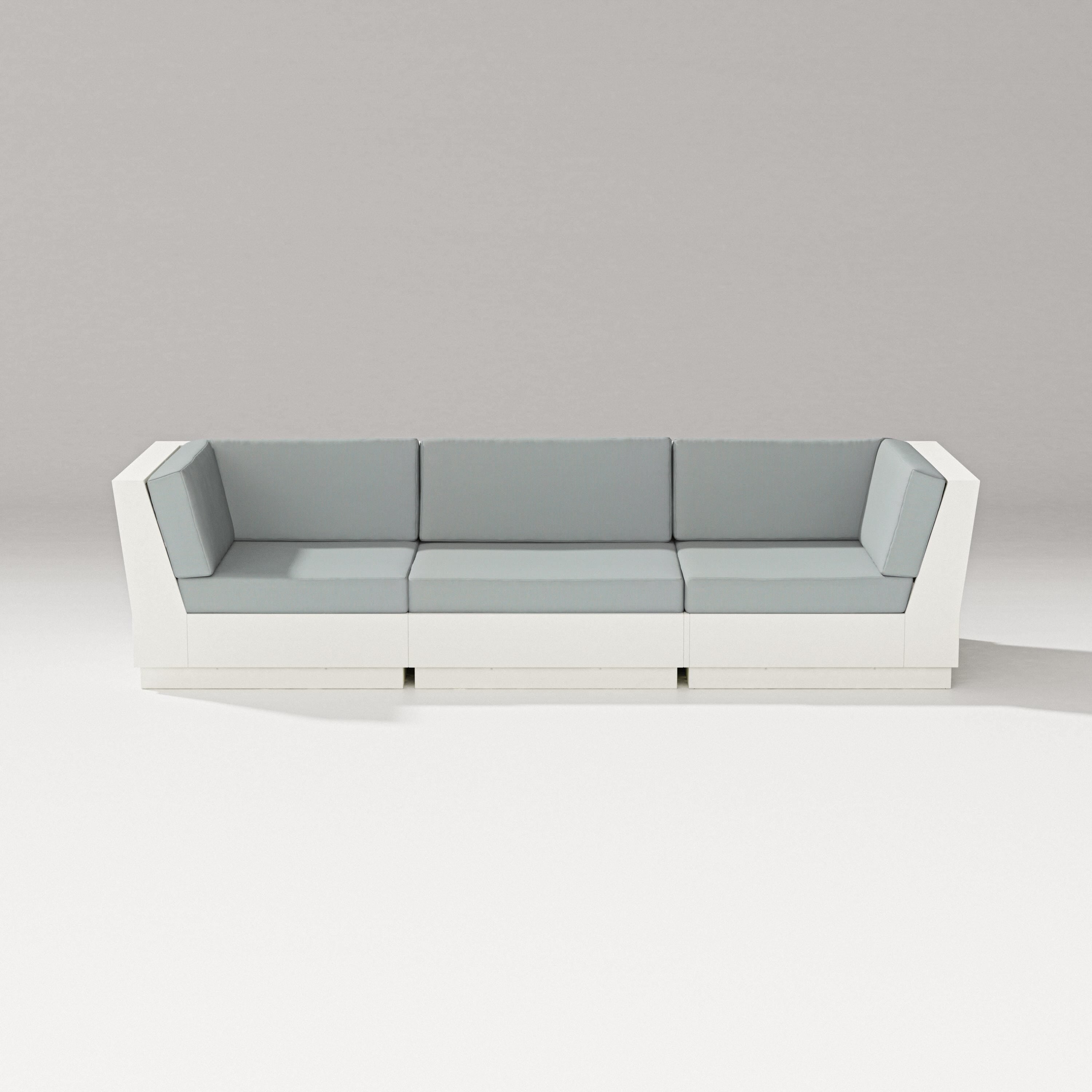 PW Designer Series Elevate Sofa Sectional in Vintage White / Spa
