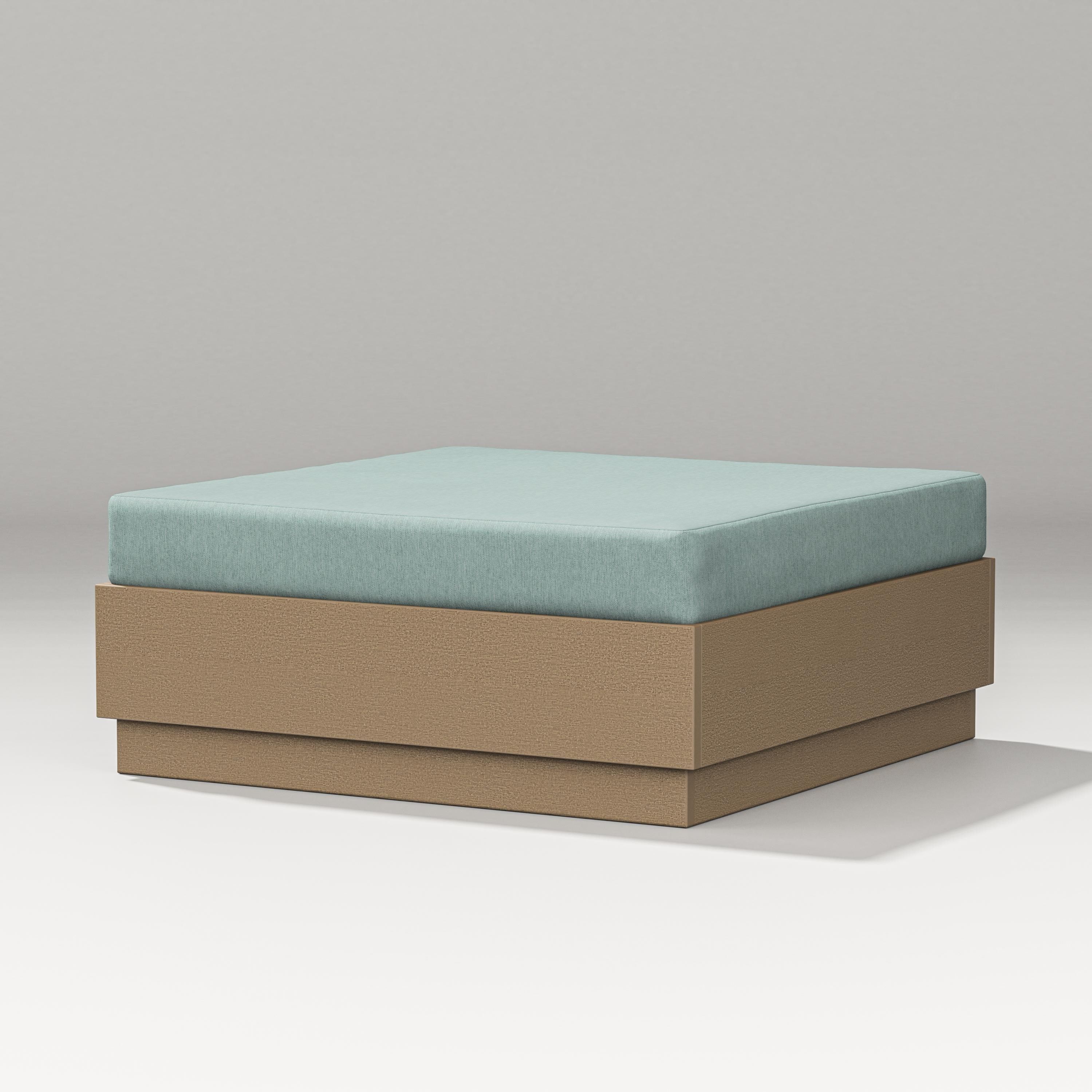 PW Designer Series Elevate Lounge Ottoman in Vintage Sahara / Glacier Spa