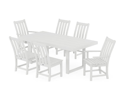 POLYWOOD® Vineyard 7-Piece Dining Set in White