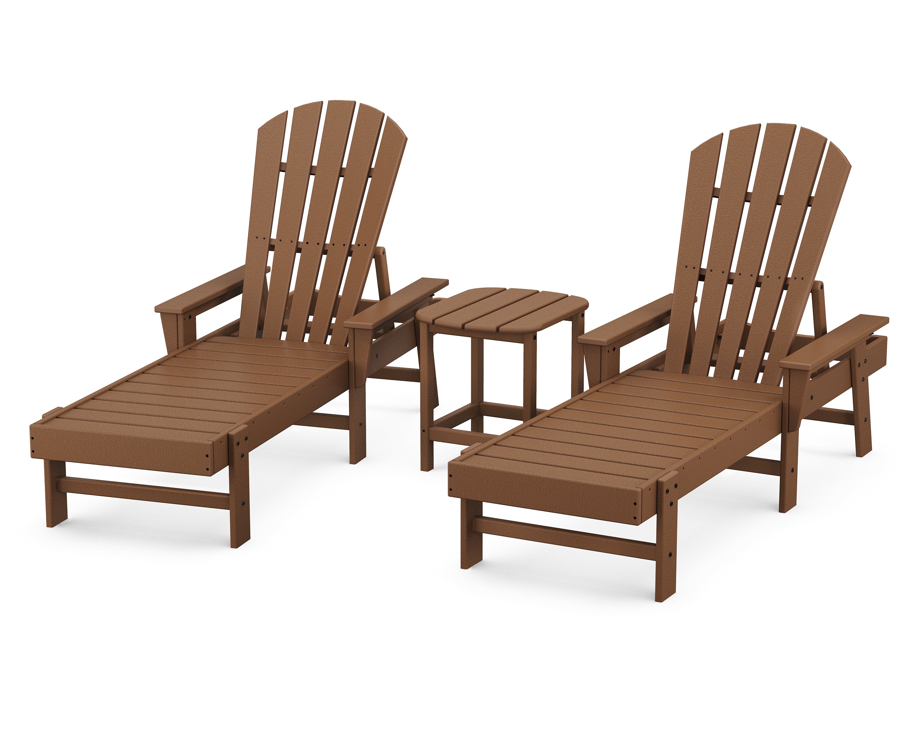 POLYWOOD® South Beach Chaise 3-Piece Set in Teak