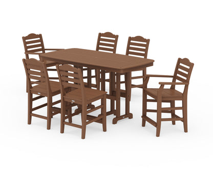 Draper James™ by  POLYWOOD® Savannah 7-Piece Counter Set in Teak