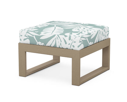 Unbranded Modular Ottoman - Modern in Vintage Sahara / Leaf Glacier Spa