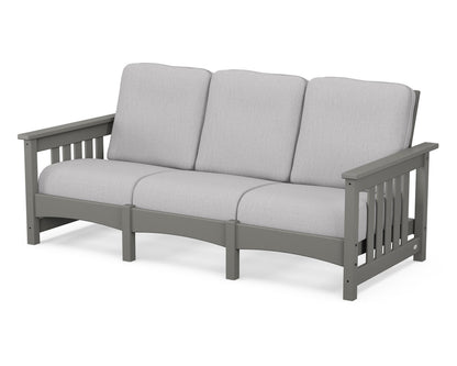 POLYWOOD® Club Mission Sofa in Slate Grey / Granite