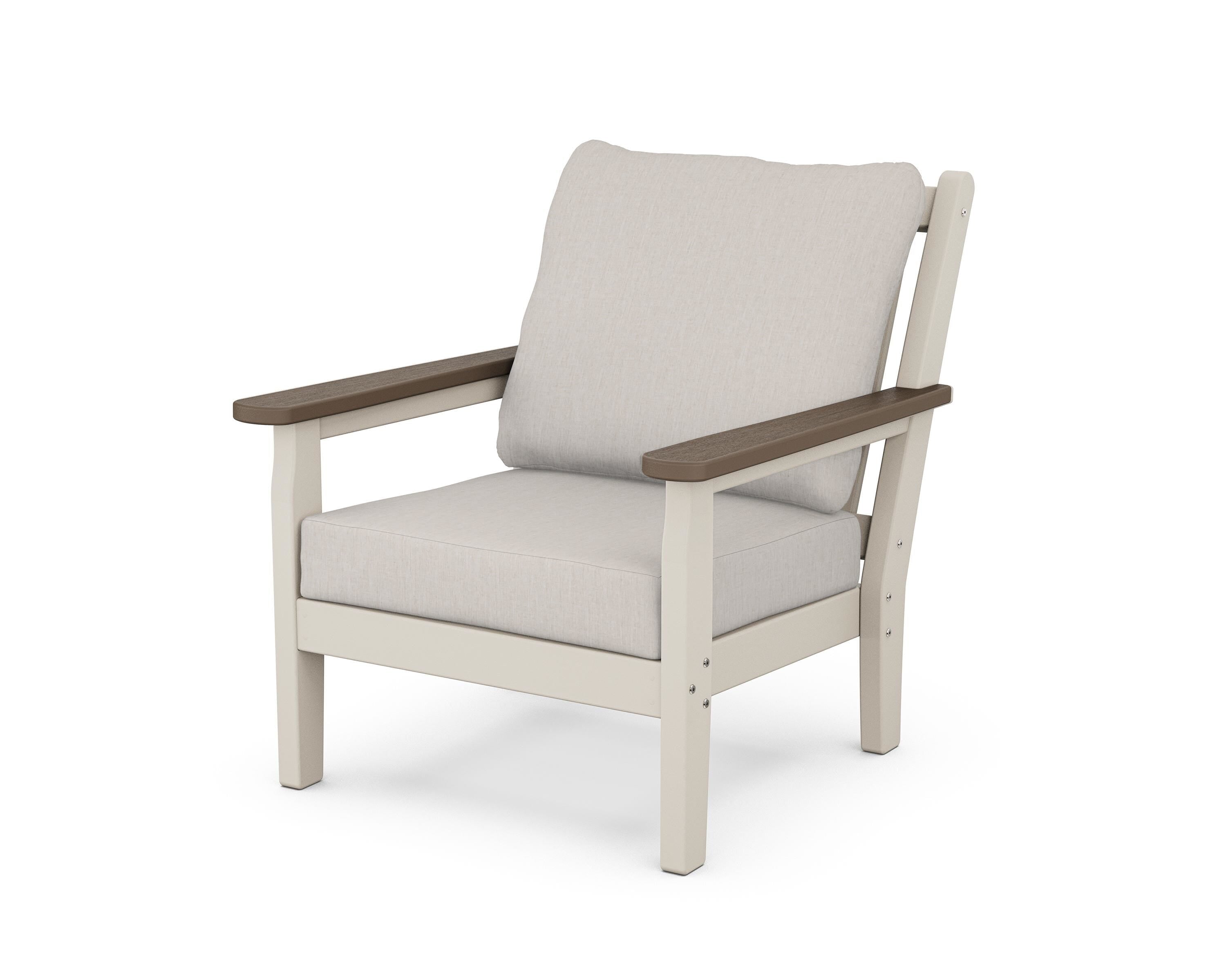 POLYWOOD® Chippendale Deep Seating Chair in Sand / Kona / Cast Ash
