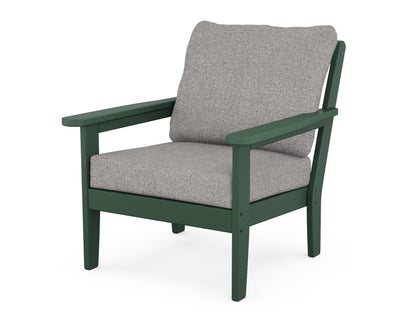 Country Living Cottage Deep Seating Chair in Green / Grey Mist