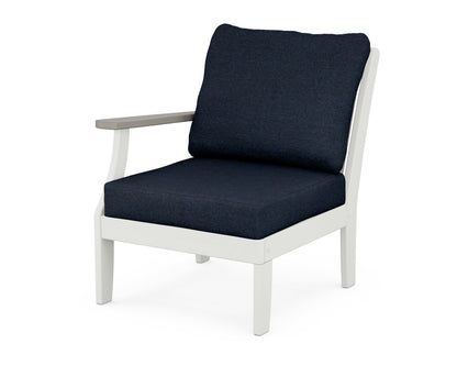 Braxton Modular Left Arm Chair - White