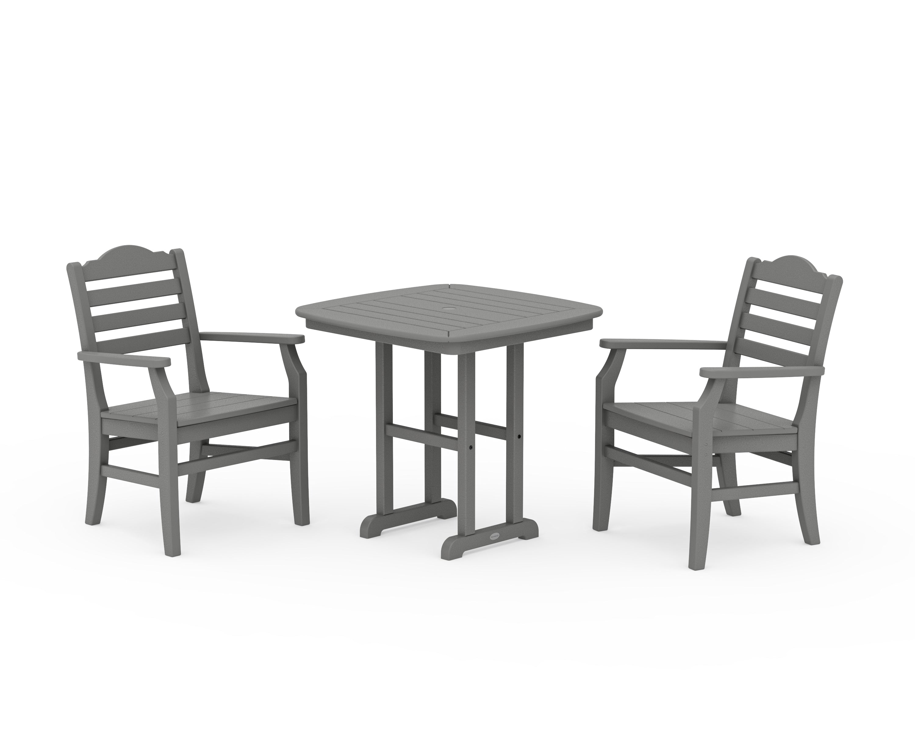 POLYWOOD® Savannah 3-Piece Dining Set in Slate Grey