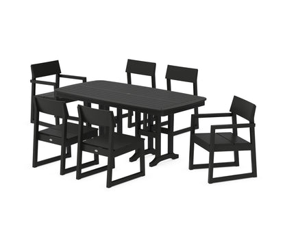 POLYWOOD® EDGE 7-Piece Dining Set in Black